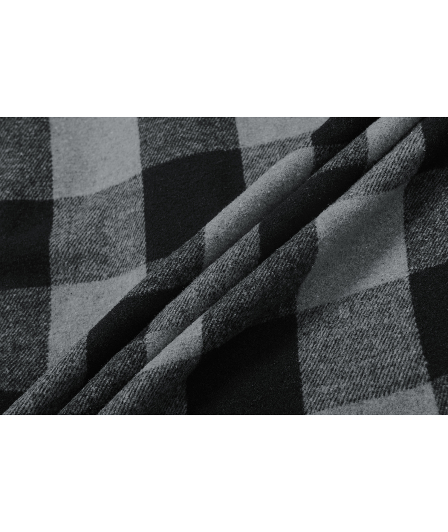 Men's Full Zipper Long Sleeve Fleece Plaid Hoodie-CUMJA04083