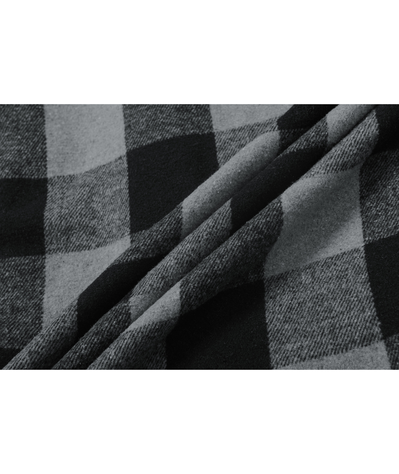 Men's Full Zipper Long Sleeve Fleece Plaid Hoodie-CUMJA04083