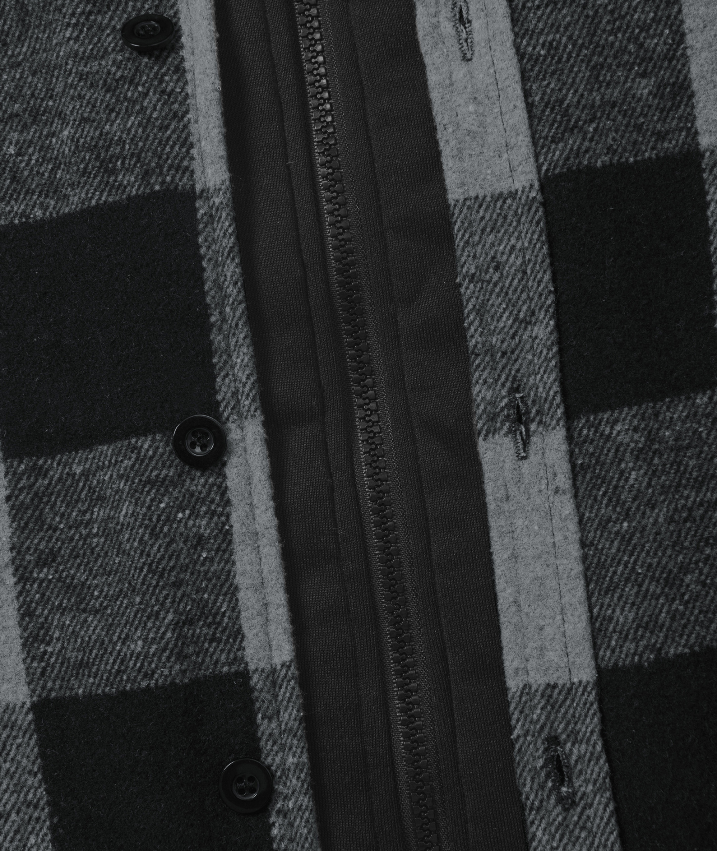 Men's Full Zipper Long Sleeve Fleece Plaid Hoodie-CUMJA04083