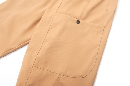 Men's Solid Color Drawstring Casual Cargo Pant-ZPK009475