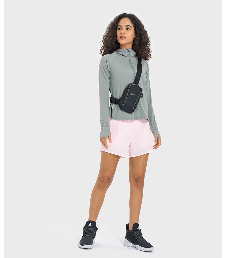 JACKETW Women's Sun Protection Cool Breathable High Elastic Long Hooded Jacket- DS225   