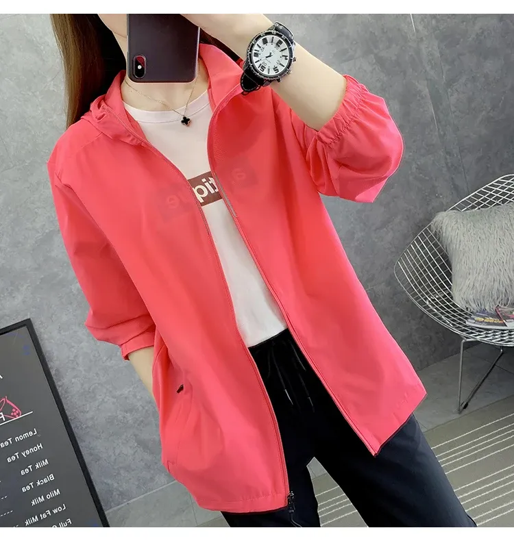 JACKETW Women's Lightweight Sun Protective Jacket- ZPK009047