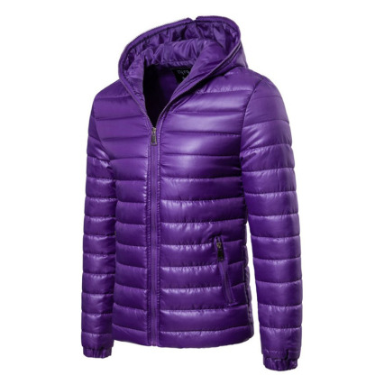 JACKETW Men's Hooded Long Sleeve Lightweight Down Jacket-ZH125