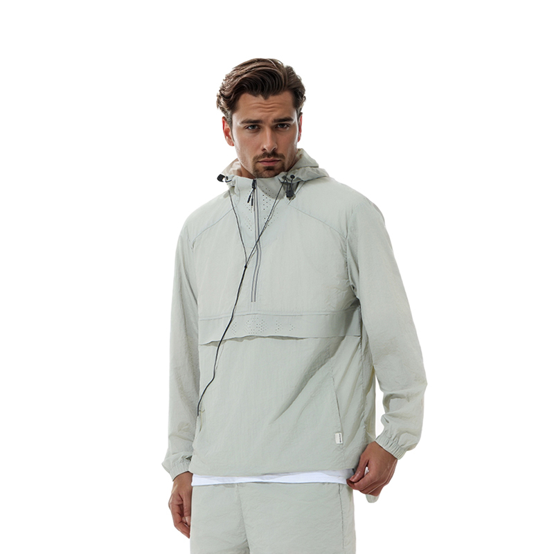 JACKETW Men's Outdoor Sports Cycling Temperament Loose Half-Open Collar Functional Style Long Sleeves  SH-M-T92-Jacketw