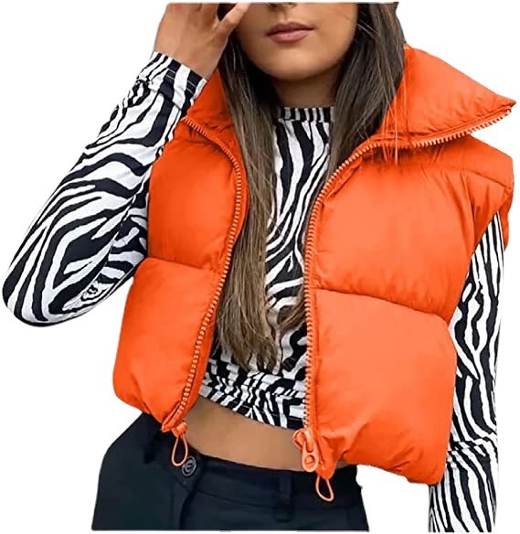 JACKETW Women's Stand collar Sleeveless Jacket-CN-0012