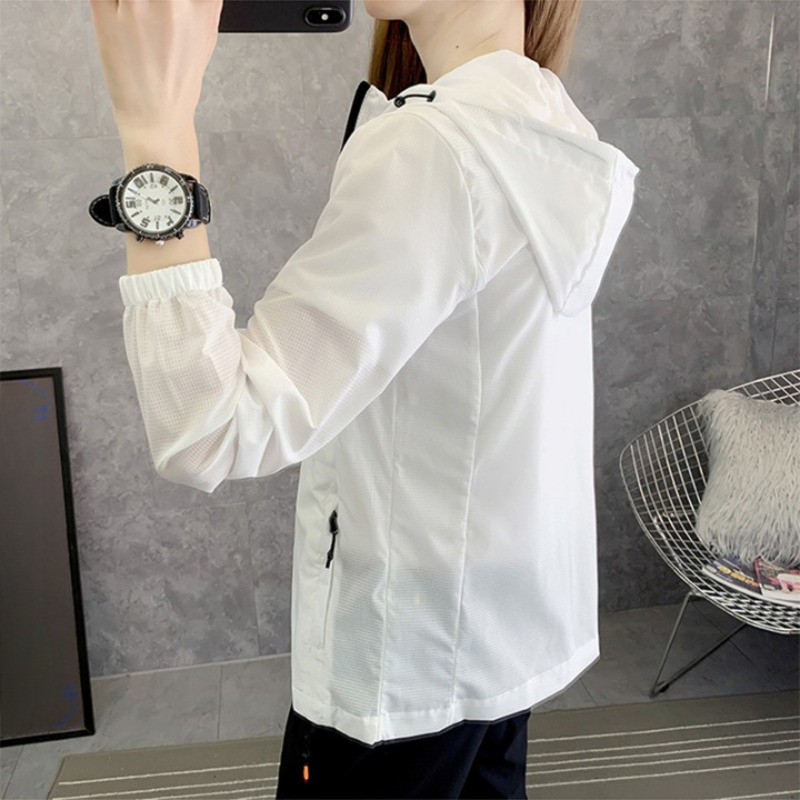 JACKETW Women's Windbreaker Sun Protection Hiking Sports Jacket- ZH106