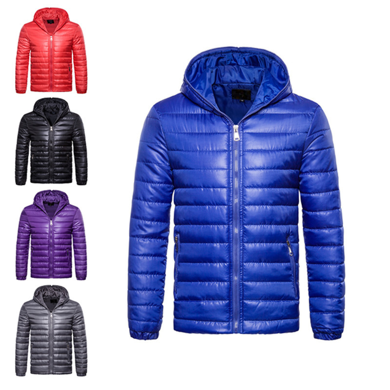 JACKETW Men's Hooded Long Sleeve Lightweight Down Jacket-ZH125