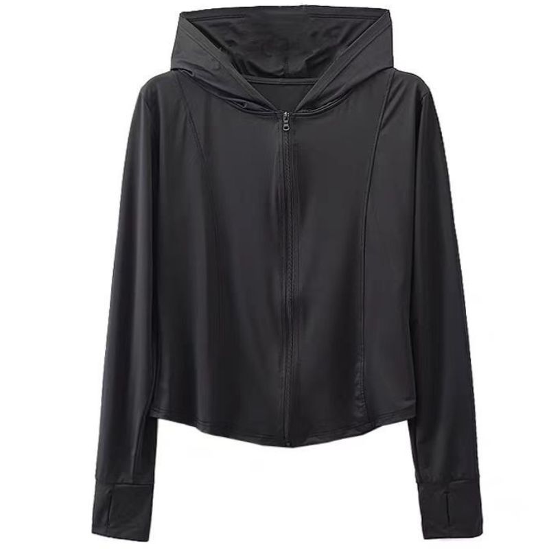 JACKETWSun protection clothing upf50 women's summer slim ice silk sun 