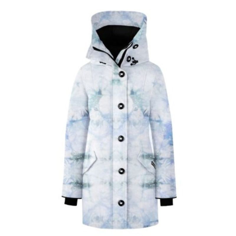 JACKETW Women's Rossclair Parka Print Glacial Melt Jacket -WS220814