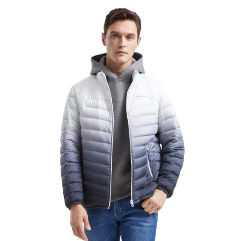 JACKETW Men's Gradient Hooded Lightweight Down Puffer Jackets-0P34