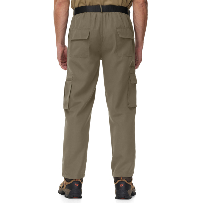 Men's Solid Color Loose Fit Casual Cargo Pant-TUMCP04017