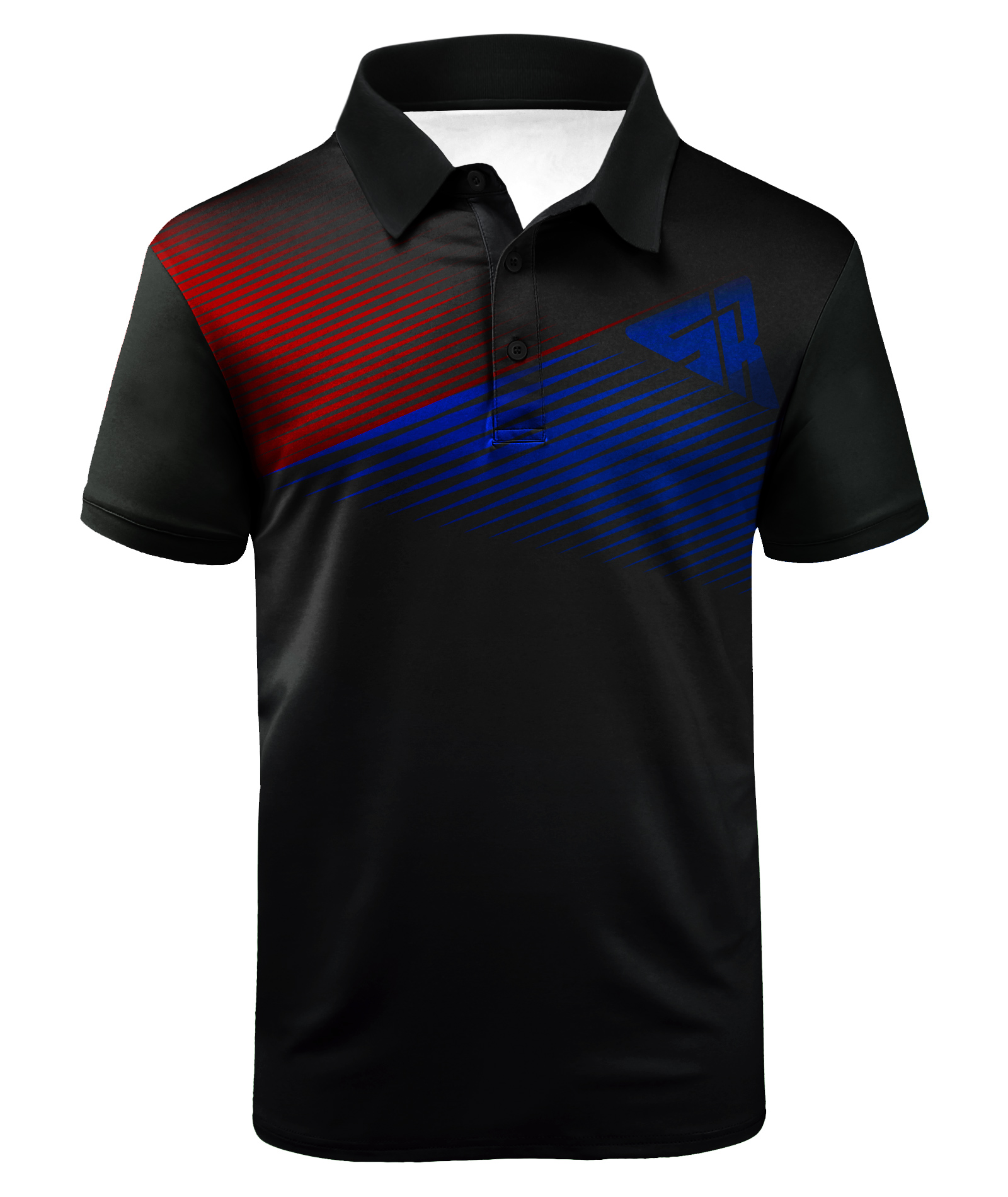 Men's Button Up Slim Fit Golf Polo Shirt-CUMPO01171