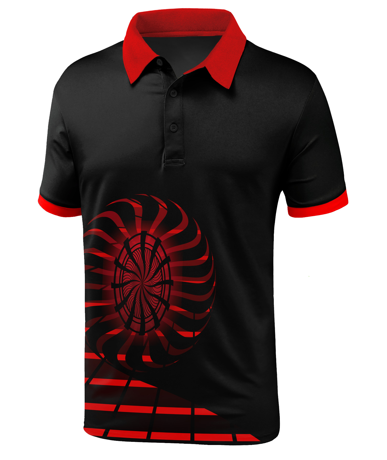 Men's Button Up Dri Fit Golf Polo Shirt-CFMPO00093