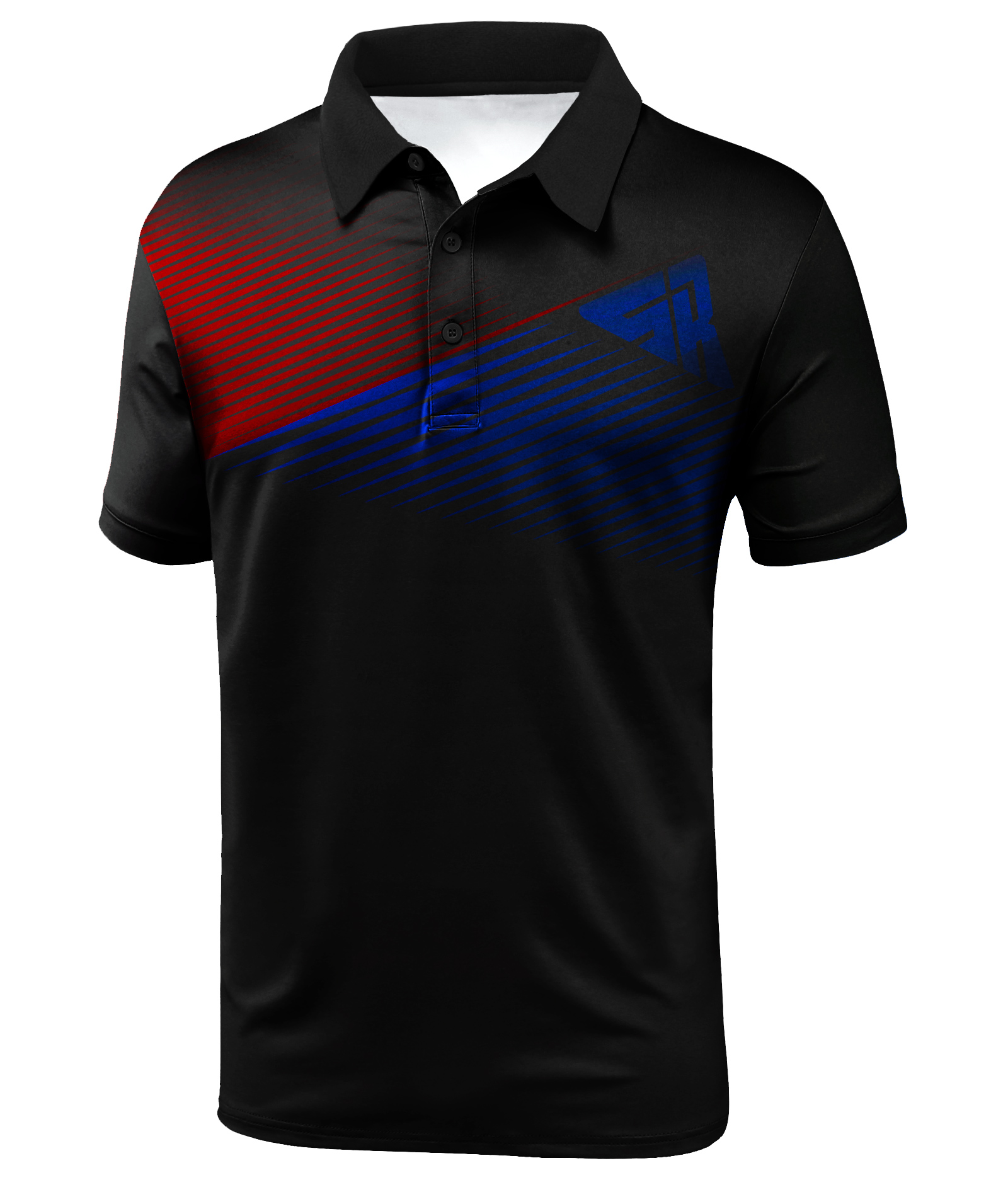Men's Button Up Slim Fit Golf Polo Shirt-CUMPO01171