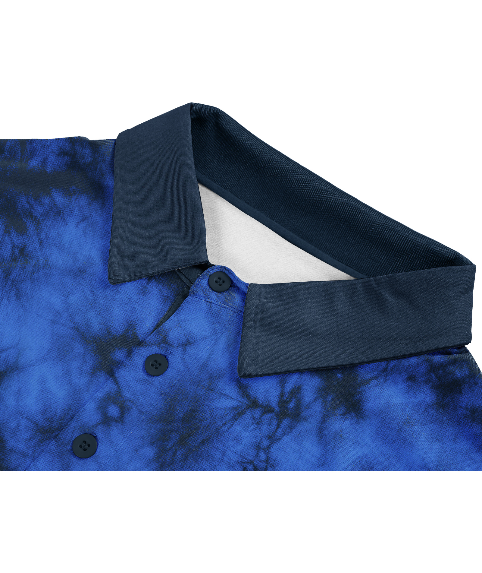 Men's Tie Dye Print Slim Fit Golf Polo Shirt-CUMPO01605