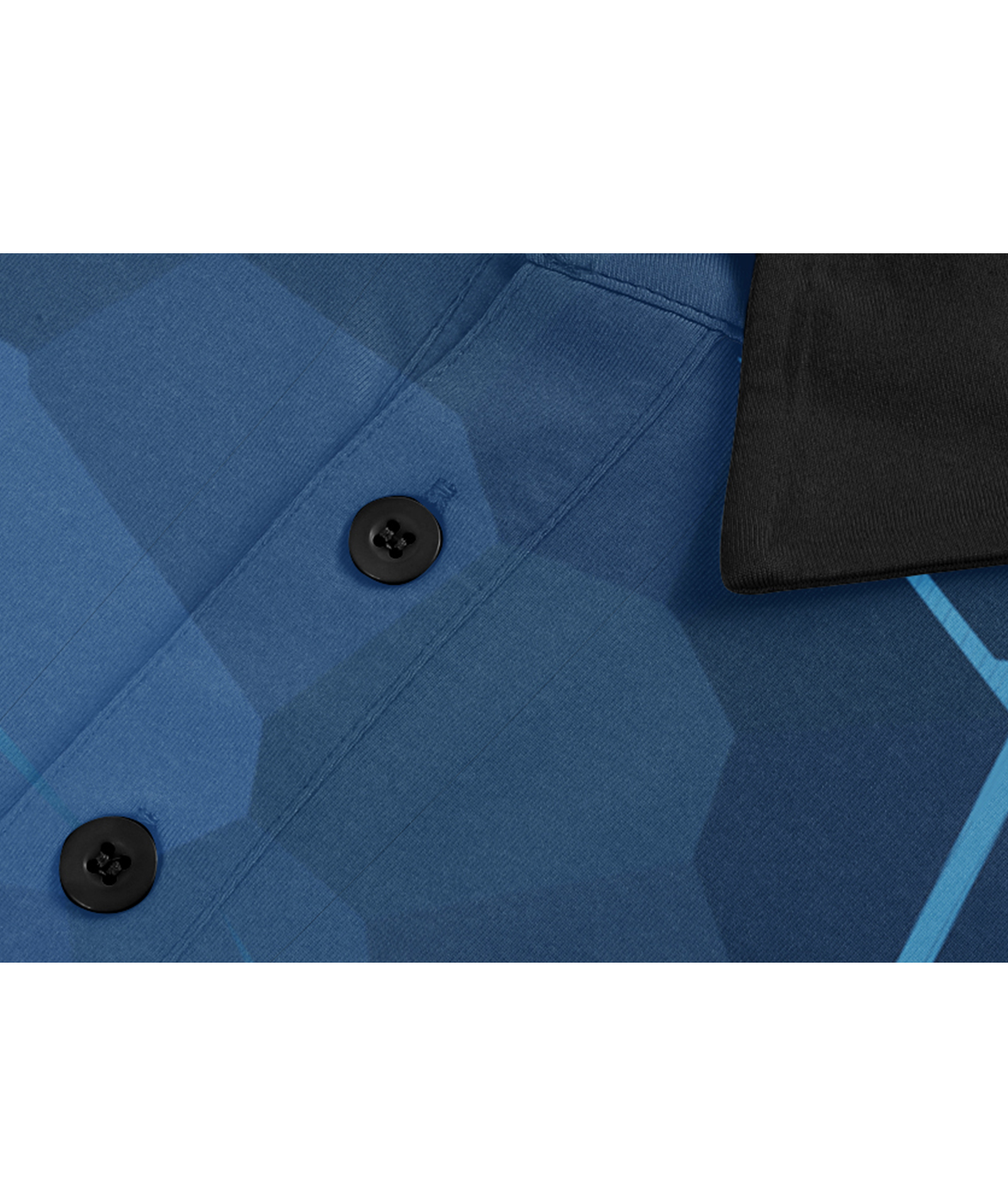 Men's Button Up Dri Fit Golf Polo Shirt-APOH700038