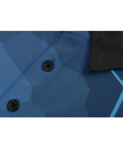 Men's Button Up Dri Fit Golf Polo Shirt-APOH700038