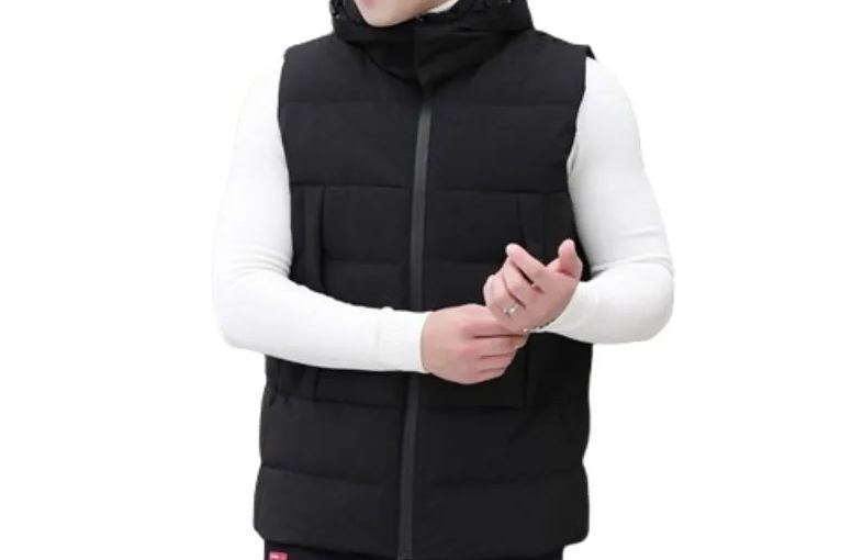 JACKETW Men's Fashion Hooded Vest Winter Casual Warm Vest Jacket -ZH121