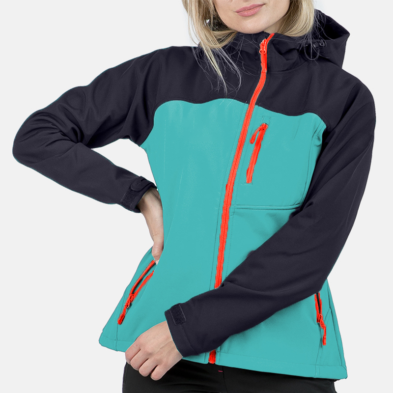 JACKETW Women's Softshell Hooded Windbreaker Jacket-2321005