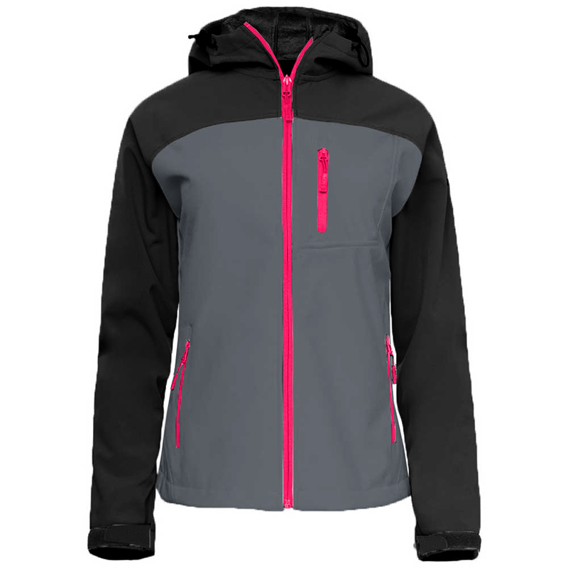 JACKETW Women's Softshell Hooded Windbreaker Jacket-2321005