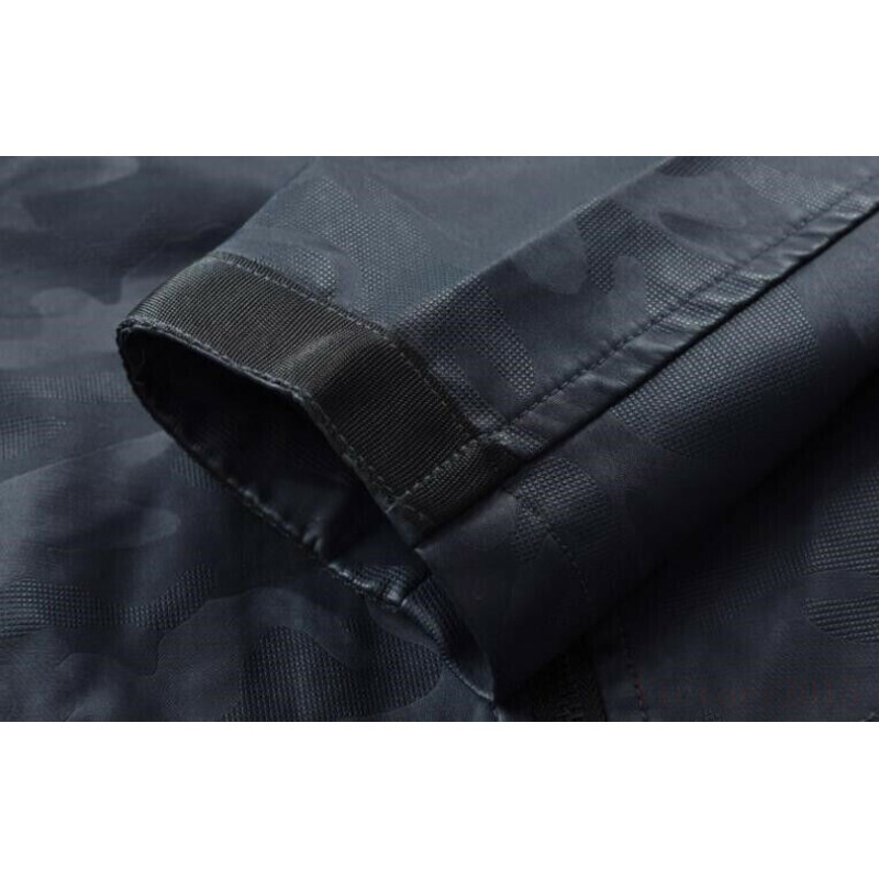 JACKETW Men's Hooded Leather Zipper Mid Long Biker Slim Fit Jacket- ZH119