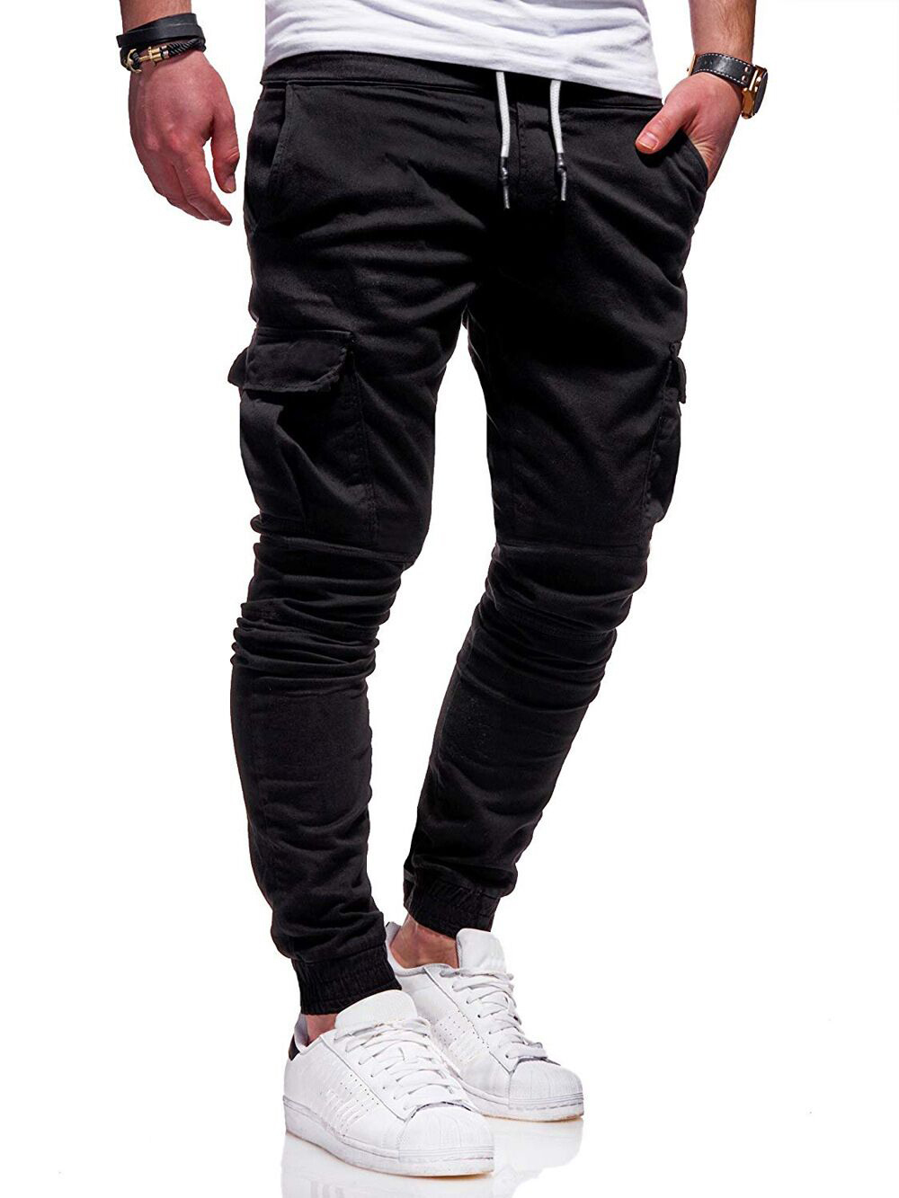 Men's Regular Fit Casual Cargo Pant-ZPK005383