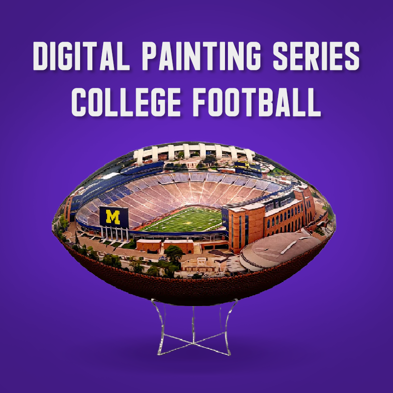 Digital Painting Series College Football
