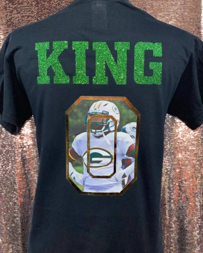 50% OFF🏈Custom Glitter Photo Football T-Shirt Sweatshirt