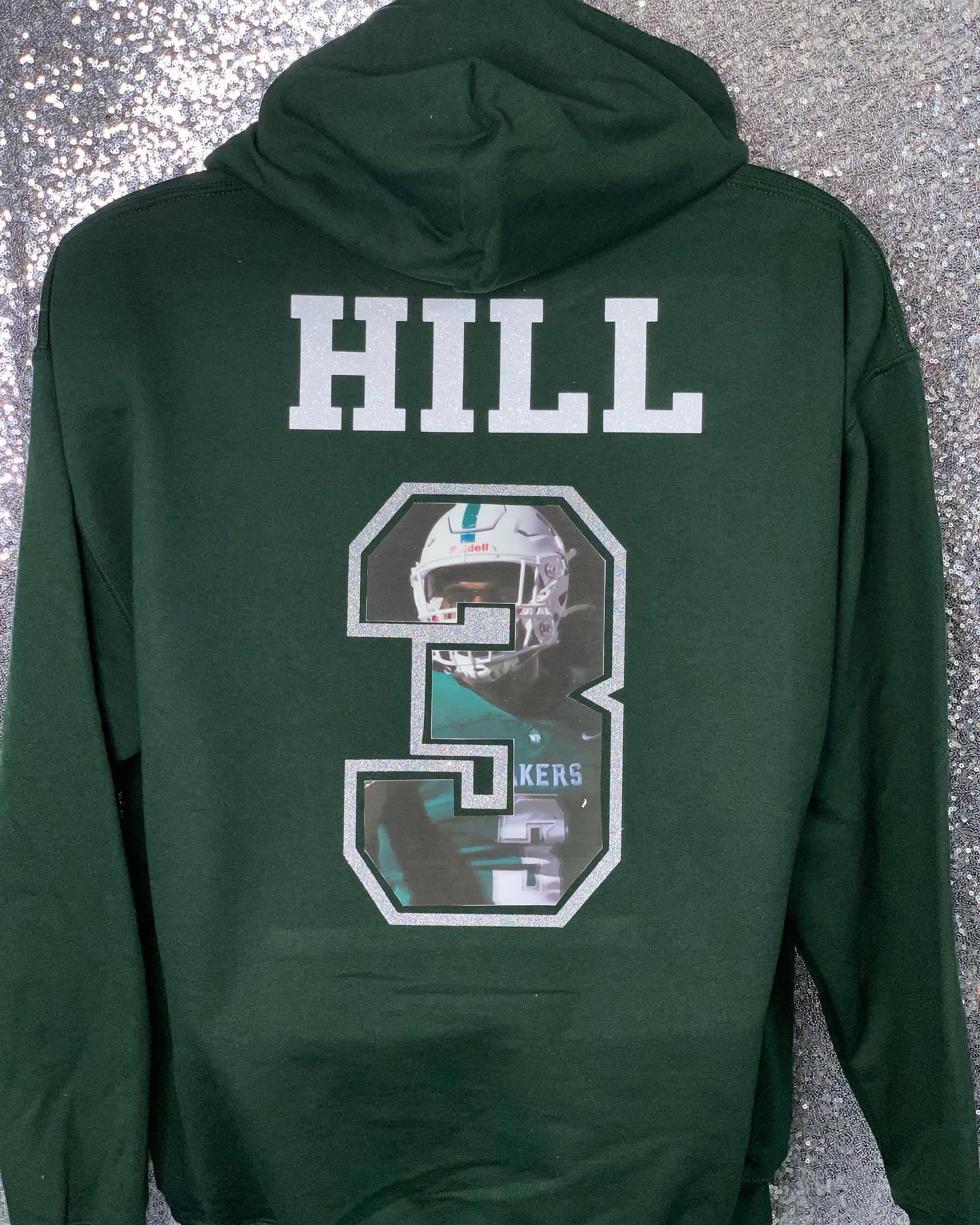 50% OFF🏈Custom Glitter Photo Football T-Shirt Sweatshirt