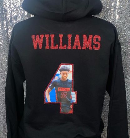 50% OFF🏈Custom Glitter Photo Football T-Shirt Sweatshirt