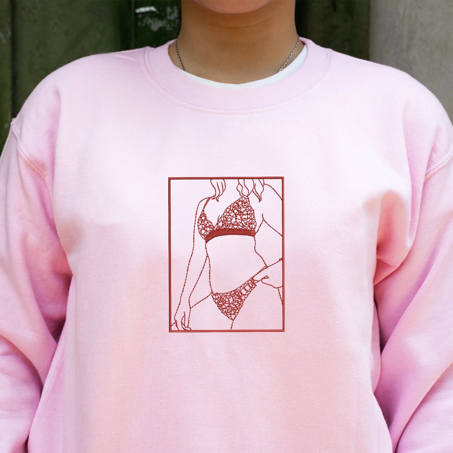 Custom Embroidered Sweatshirt – Personalized Sexy Portrait Gift for Him 💕🔥