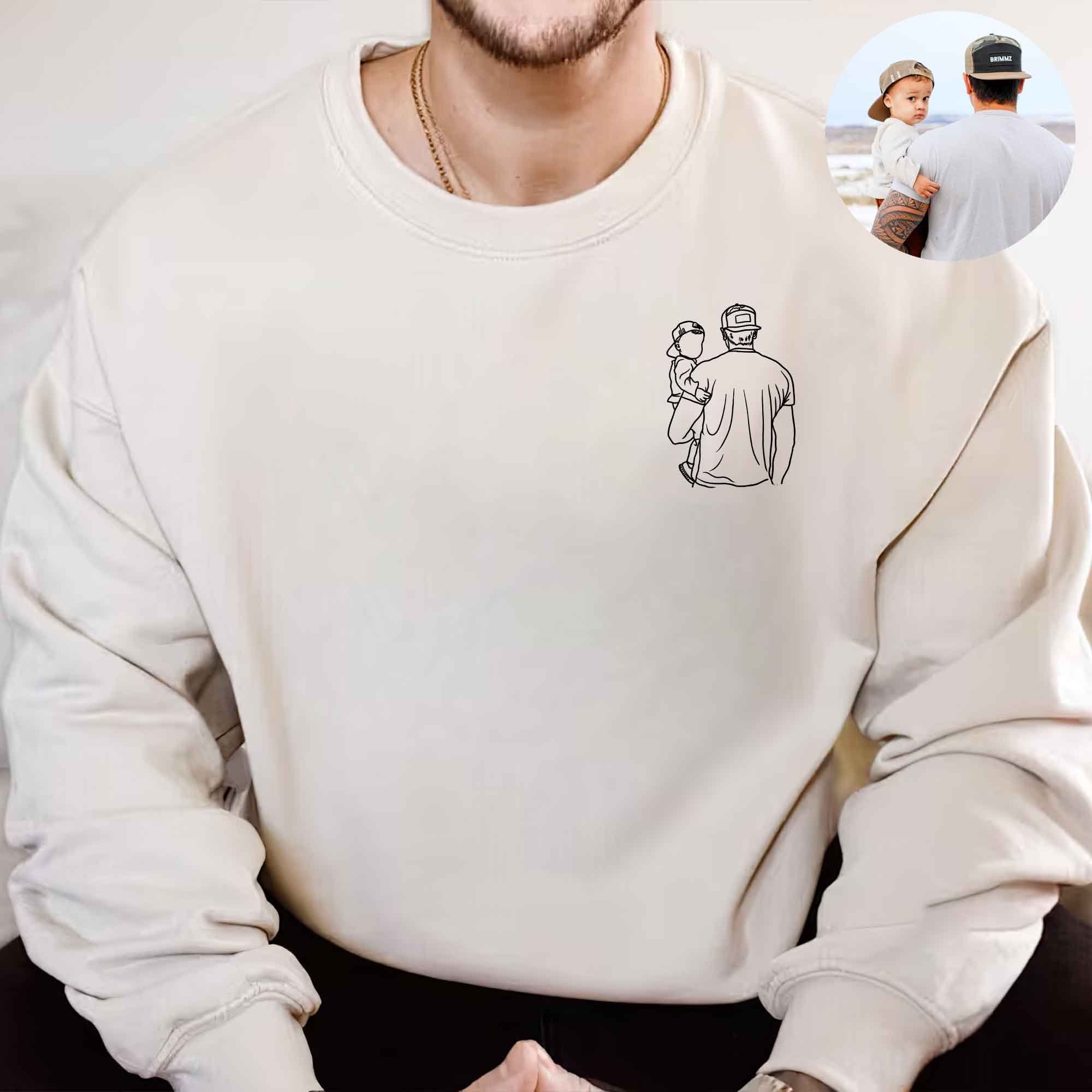 Dad and me-Custom Photo Shirt For Dad,Gift for Husband