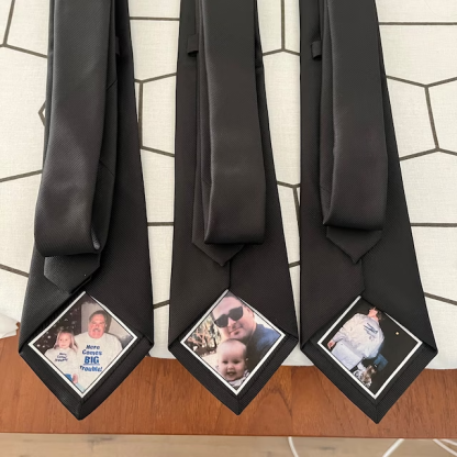 Custom Photo Patch for ties, bowties -Gift For Dad, Papa and Grandpa