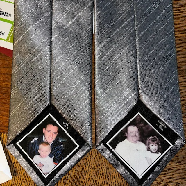 Custom Photo Patch for ties, bowties -Gift For Dad, Papa and Grandpa