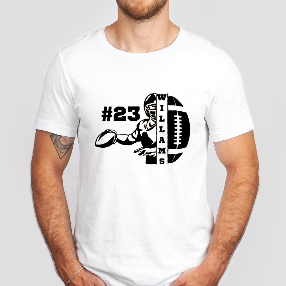 Customized Name & Number Football Season Sweatshirt