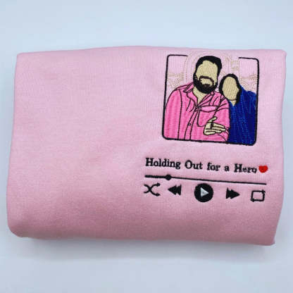 Custom Embroidered Music Lover Sweatshirt or Hoodie