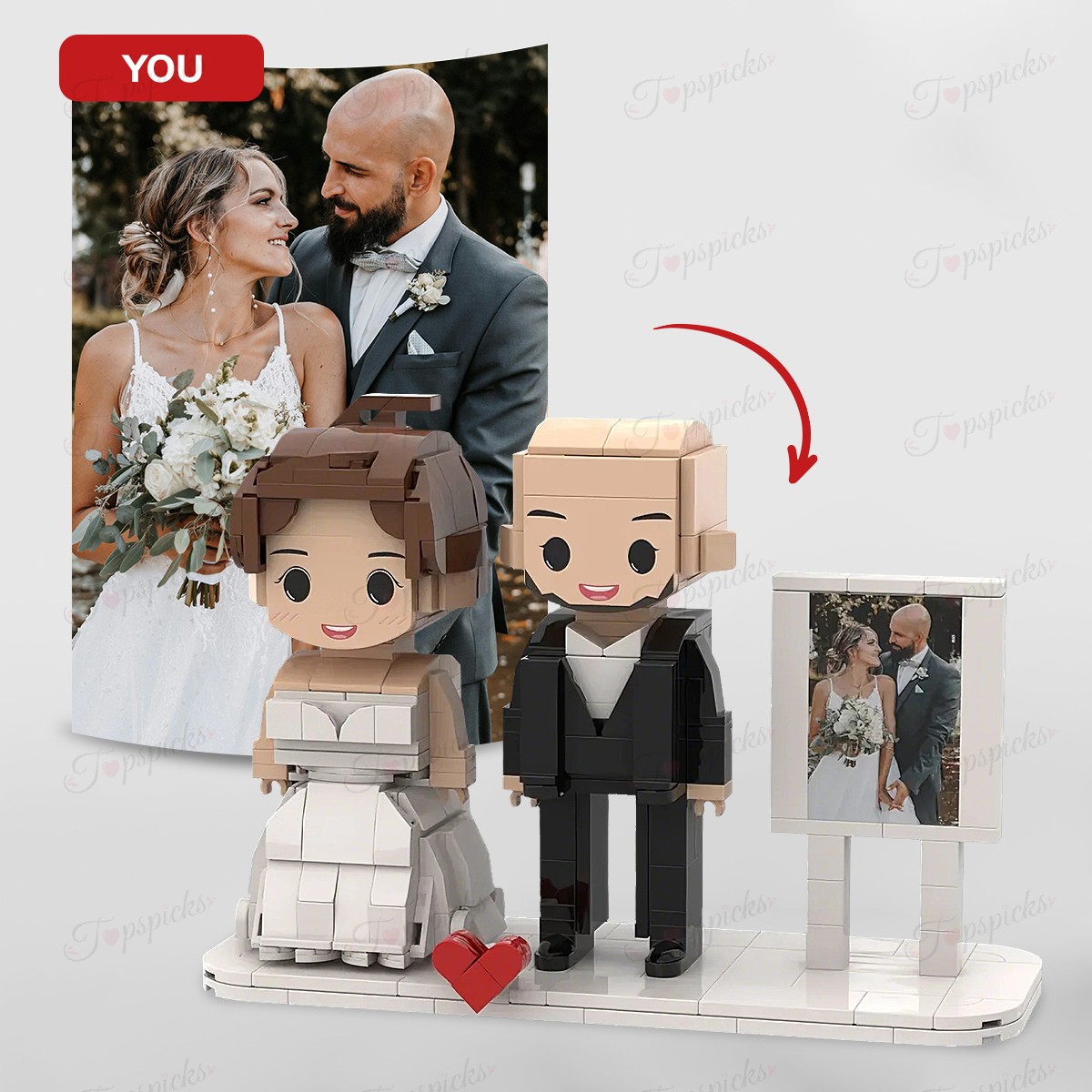 Custom Brick Set From Your Favorite Photo, Perfect Memory Gift For Valentine's Day, LEGO Sets