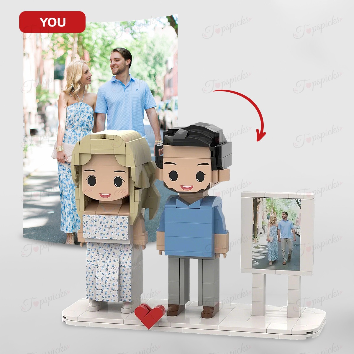 Custom Brick Set From Your Favorite Photo, Perfect Memory Gift For Valentine's Day, LEGO Sets