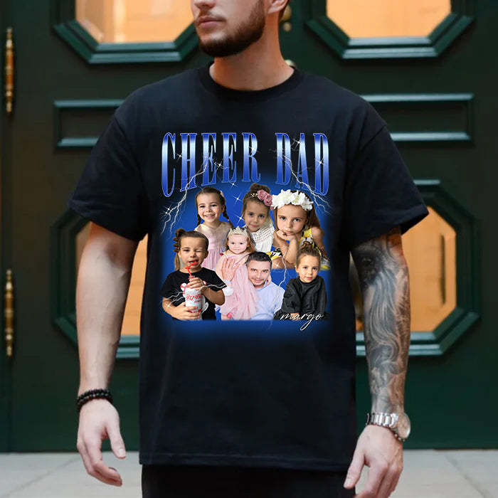  Your Personalized Retro Photo Tee | Vintage Elegance for the Modern Dad