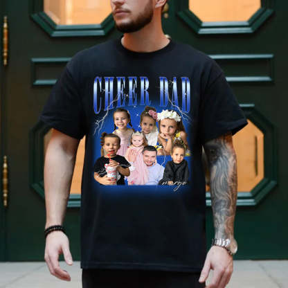 Personalized Vintage Photo Dad T-shirt For Father's Day