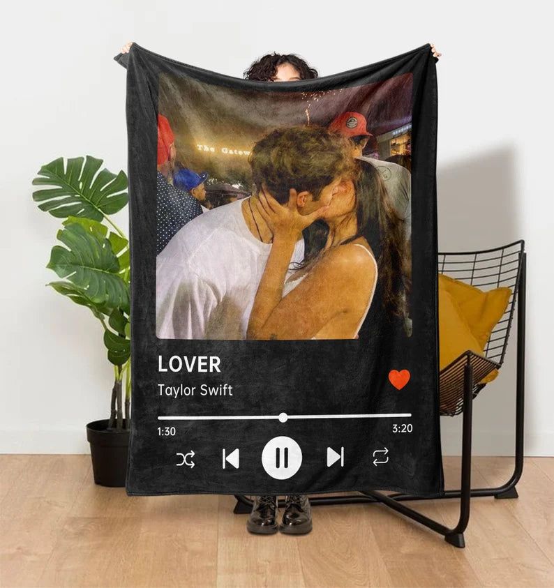 Personalized Blanket With Photo And Music