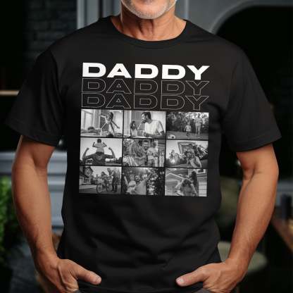 Family - Daddy -12Photos Personalized Shirt