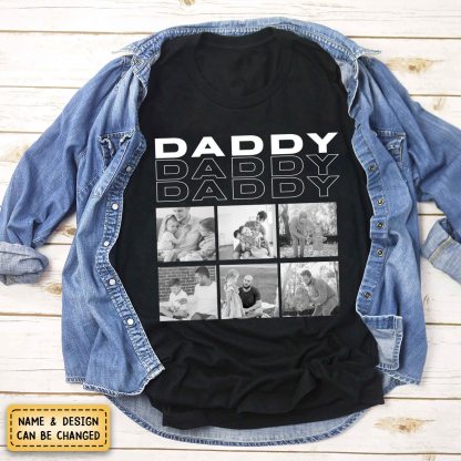 Family - Daddy -12Photos Personalized Shirt