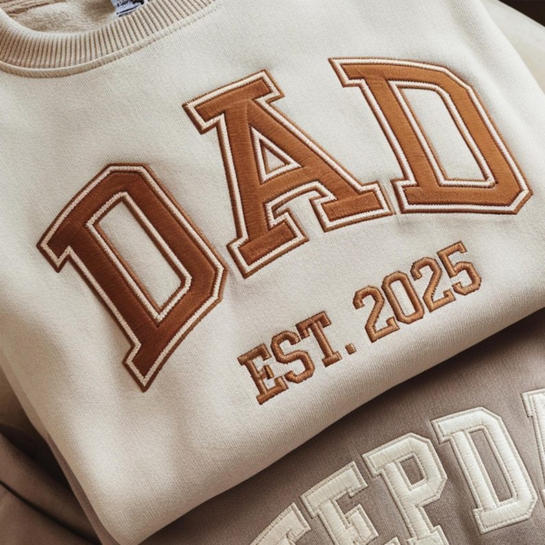 Custom Dad Sweatshirt - Embroidered with Kids' Names | Father’s Day Gift
