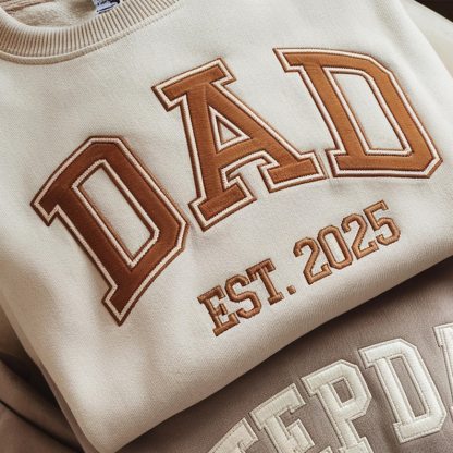 Custom Dad Sweatshirt - Embroidered with Kids' Names | Father’s Day Gift