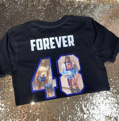 50% OFF🏈Custom Glitter Photo Football T-Shirt Sweatshirt