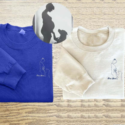 Custom Embroidered Sweatshirt From Text & Photo