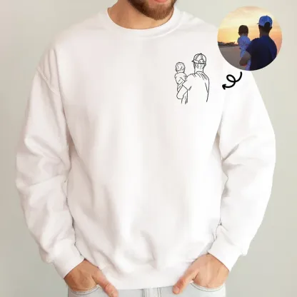 Dad and me-Custom Photo Shirt For Dad,Gift for Husband