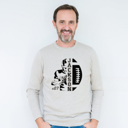 Customized Name & Number Football Season Sweatshirt