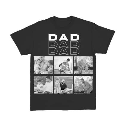 Family - Daddy -12Photos Personalized Shirt
